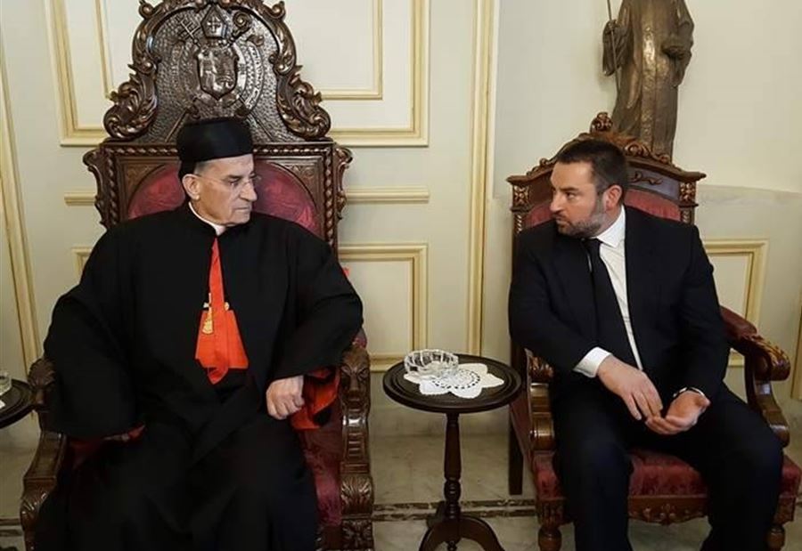 عازار معزيا في بكركي موفدا من بري