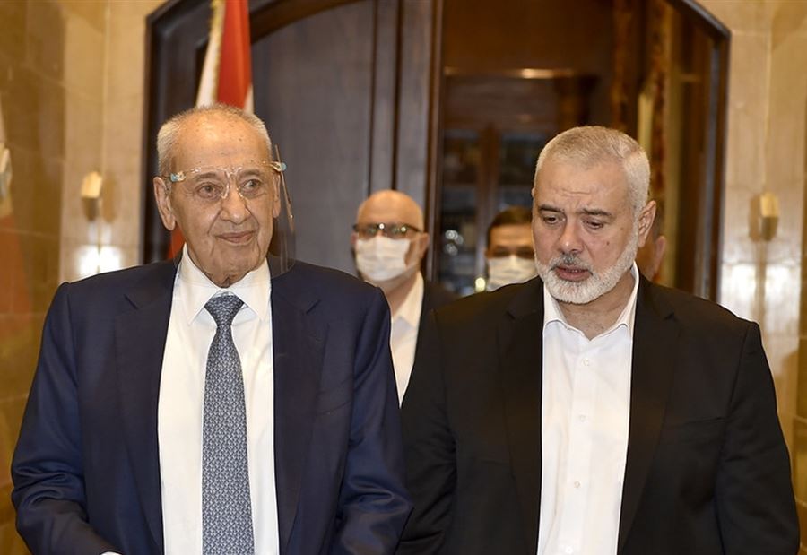 هنية بعد لقائه برّي: الشعب الفلسطيني يرفض التوطين