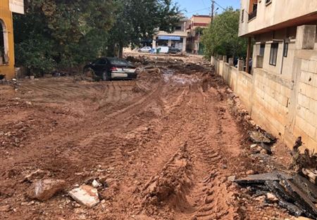 هيئة الاغاثة اطلعت على أضرار السيول في البقاع الغربي