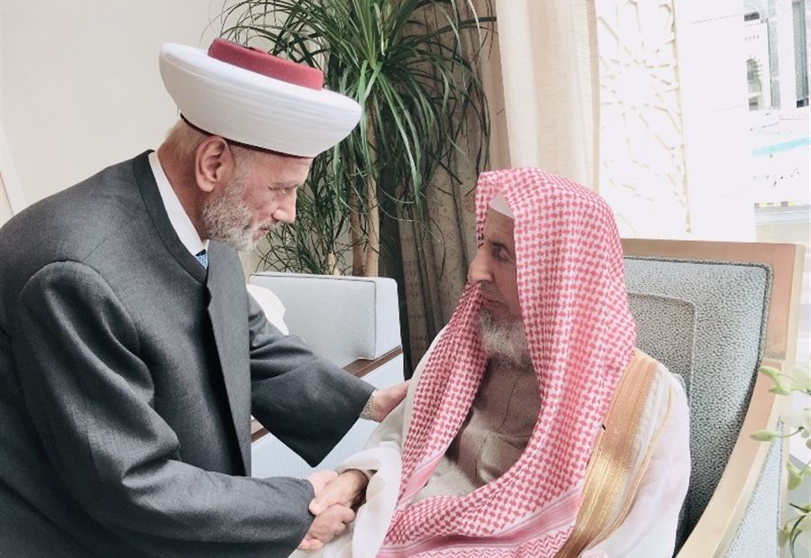  دريان التقى مفتي السعودية في مكة