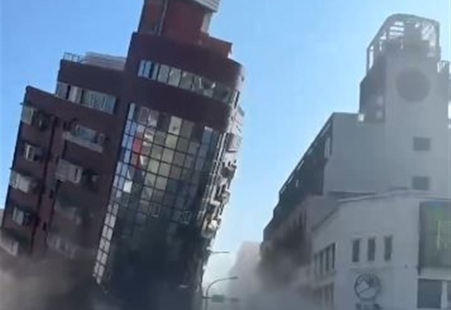 مشاهد تخطف الأنفاس... زلزال "عنيف" يضرب تايوان (فيديو)