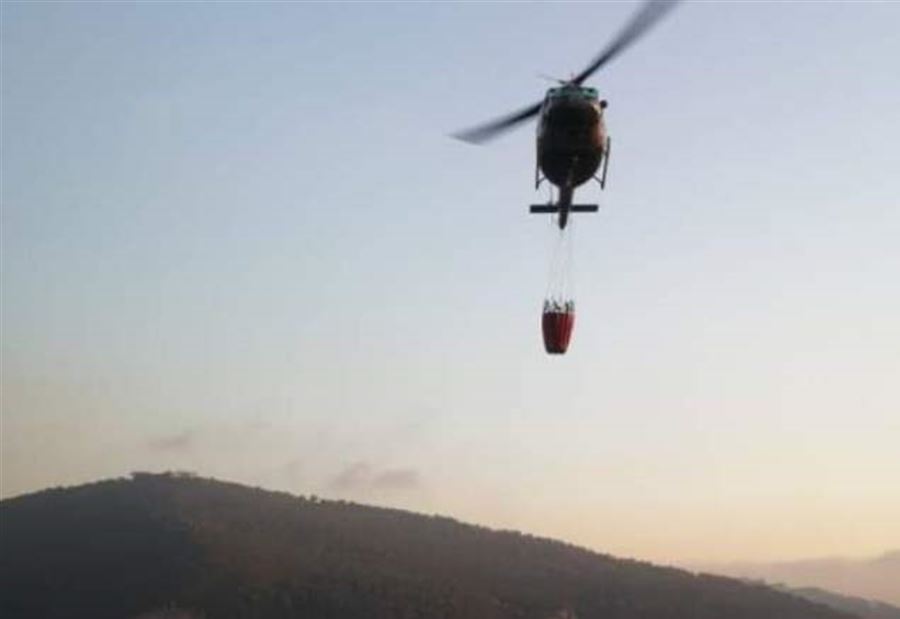 بالفيديو: طوافاتُ الجيش تُطفىء الحرائق في "المتن الأعلى"