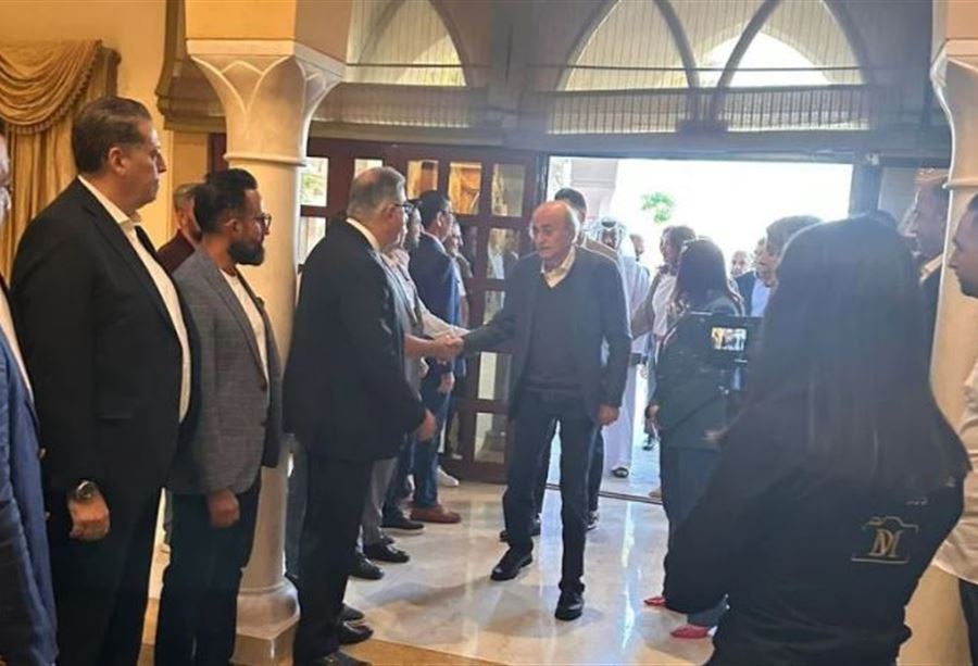 بالفيديو: جنبلاط وتيمور يلتقيان الجالية اللبنانية في قطر