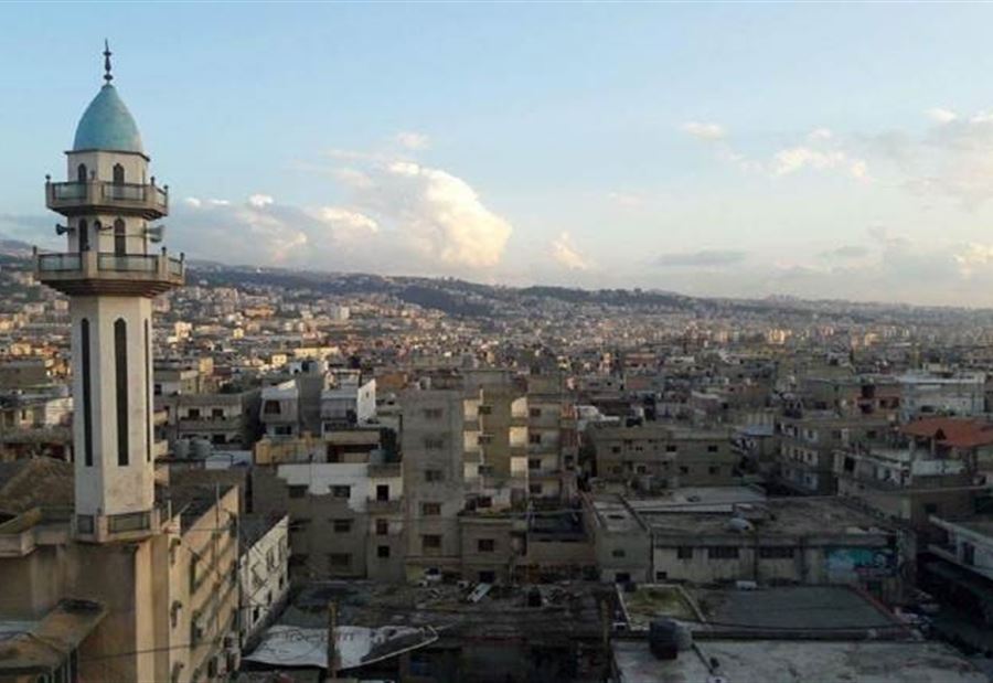 إنفجار إطار جرافة في حي السلم