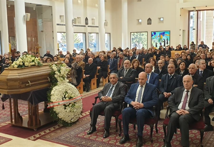 زحلة ودعت إدمون صعب وعون منحه وسام الاستحقاق