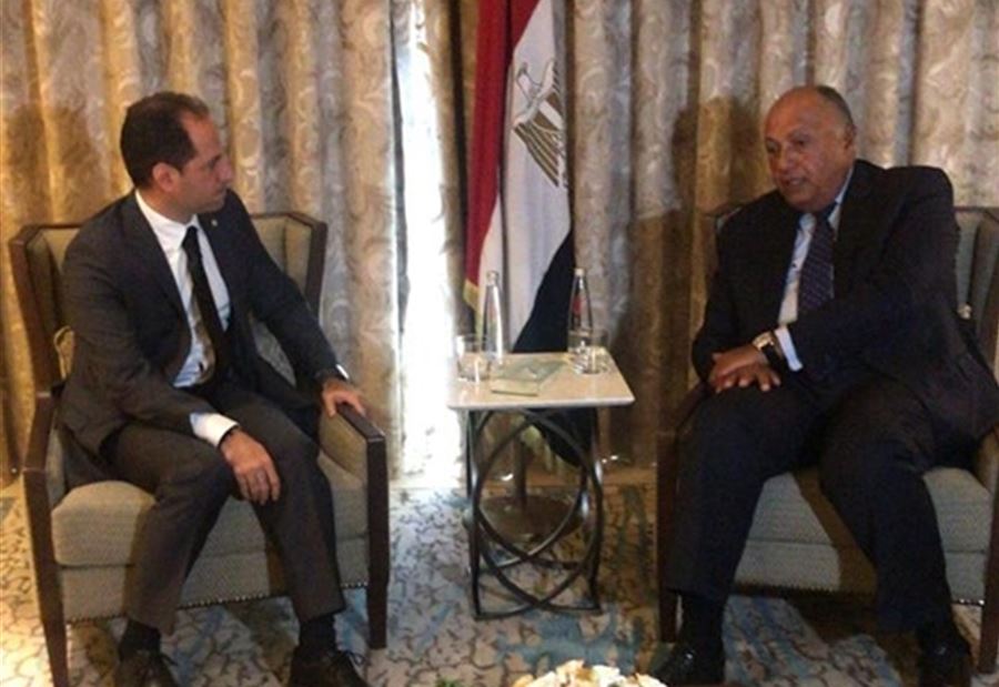 لقاءٌ بين الجميّل ووزير الخارجية المصري 