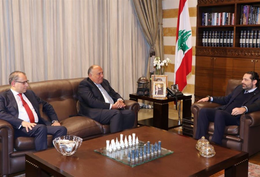 شكري: تشكيل حكومة وفاق لبنانية  مطلب خارجي