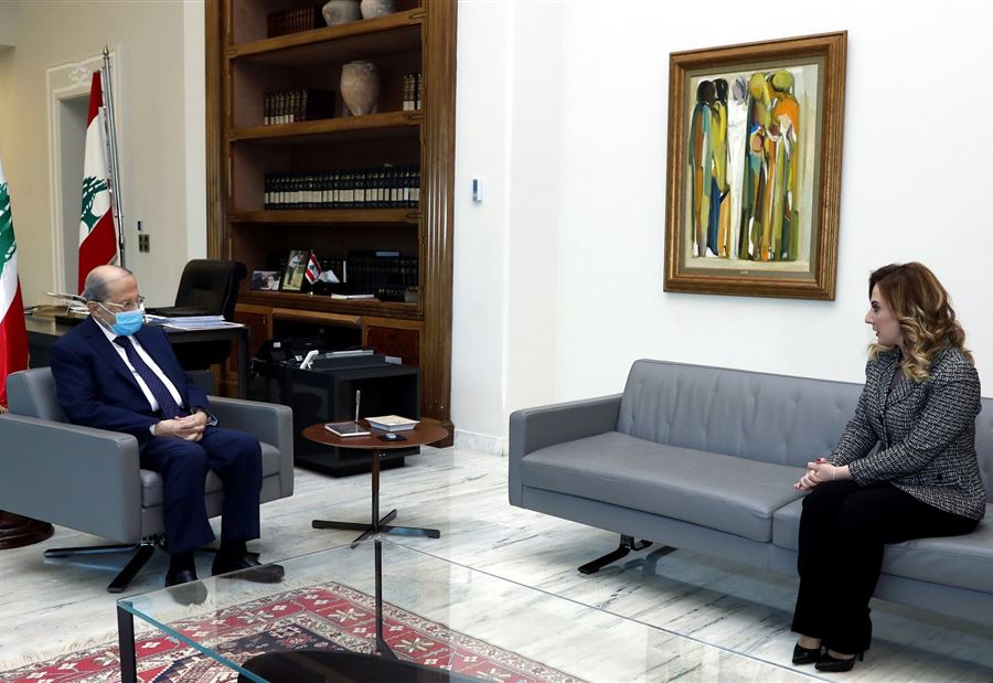 عون إطّلع على نتائج المؤتمر الكشفي العربي عون إطّلع على نتائج المؤتمر الكشفي العربي