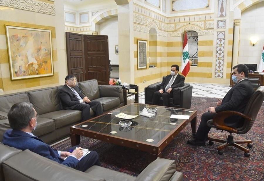 دياب إلتقى بعض السفراء...