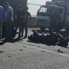 بالصورة: قتيل بحادث تصادم على طريق ضهر البيدر