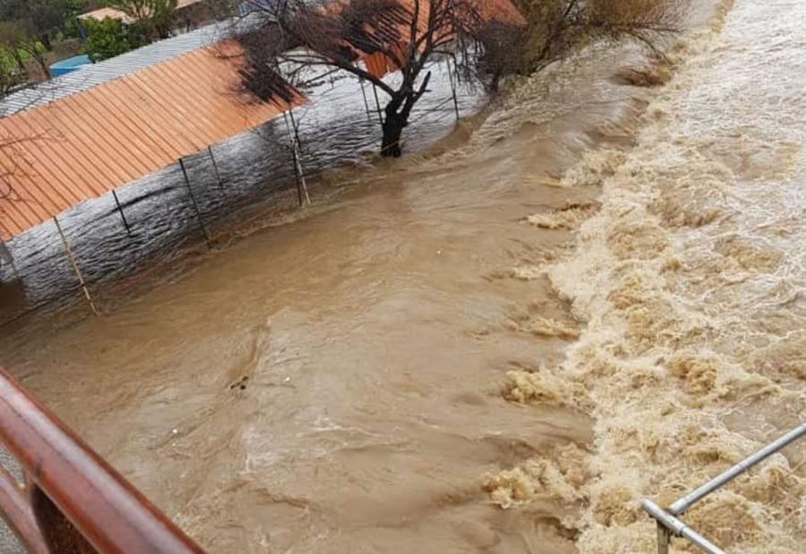 أضرار فادحة نتيجة فيضان نهر الحاصباني أضرار فادحة نتيجة فيضان نهر الحاصباني