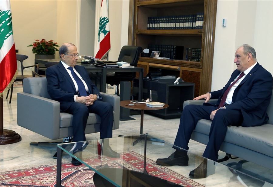 عون تابع التطورات المتصلة بعملية تشكيل الحكومة