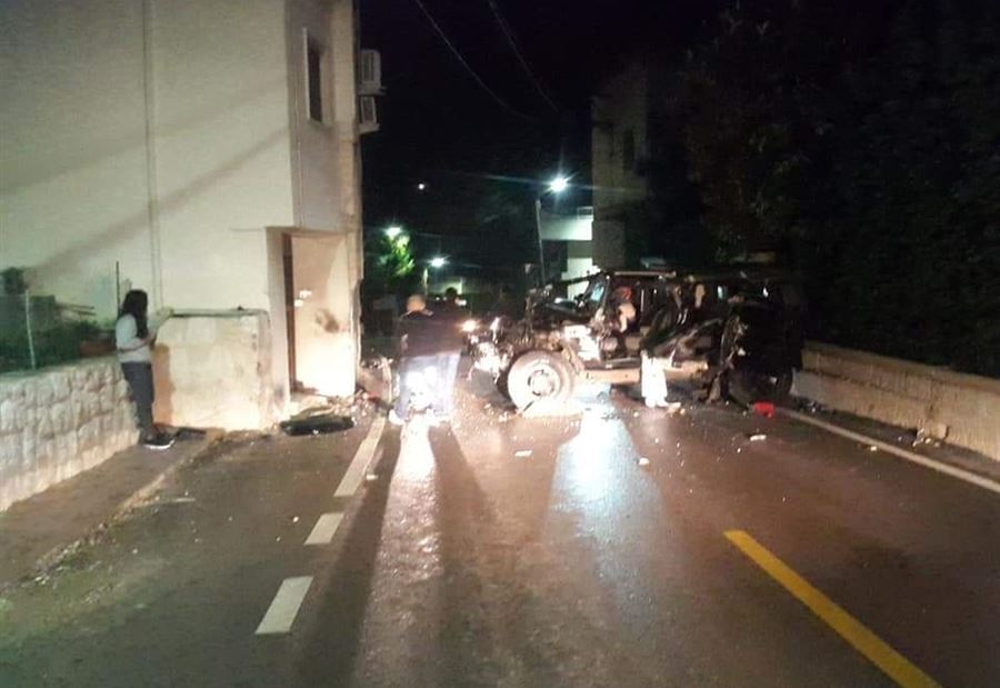 بالصورة: جريحان بحادث اصطدام في كفرحزير الكورة