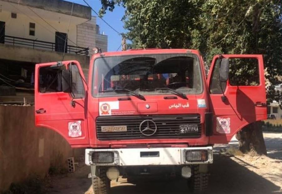 بالصور: حريق شقة مؤلفة من طبقتين في قب الياس