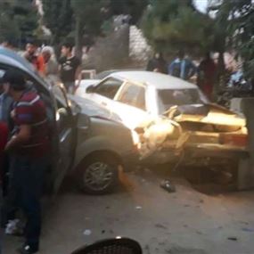 بالصورة: جريح في حادث سير في بلدة حرار
