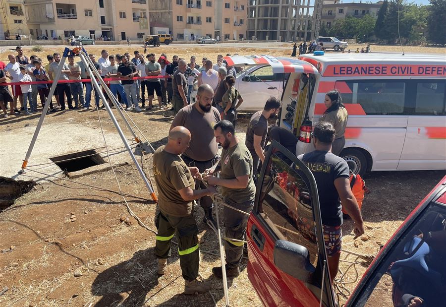 إنتشال جثة طفل من بئر مياه في زحلة!