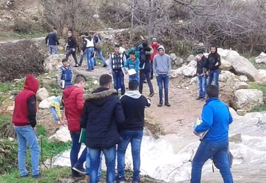 إنهيار طريق جسر نهر عين القمر في فنيدق عكار