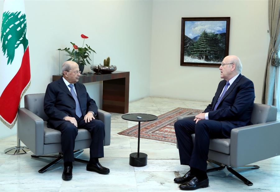 ميقاتي بعد لقائه عون: "نقلوا كل شي على الرابية"!