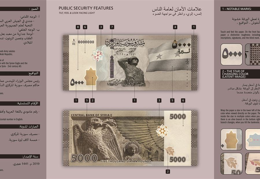 سوريا تطرح أكبر ورقة نقدية في تاريخها