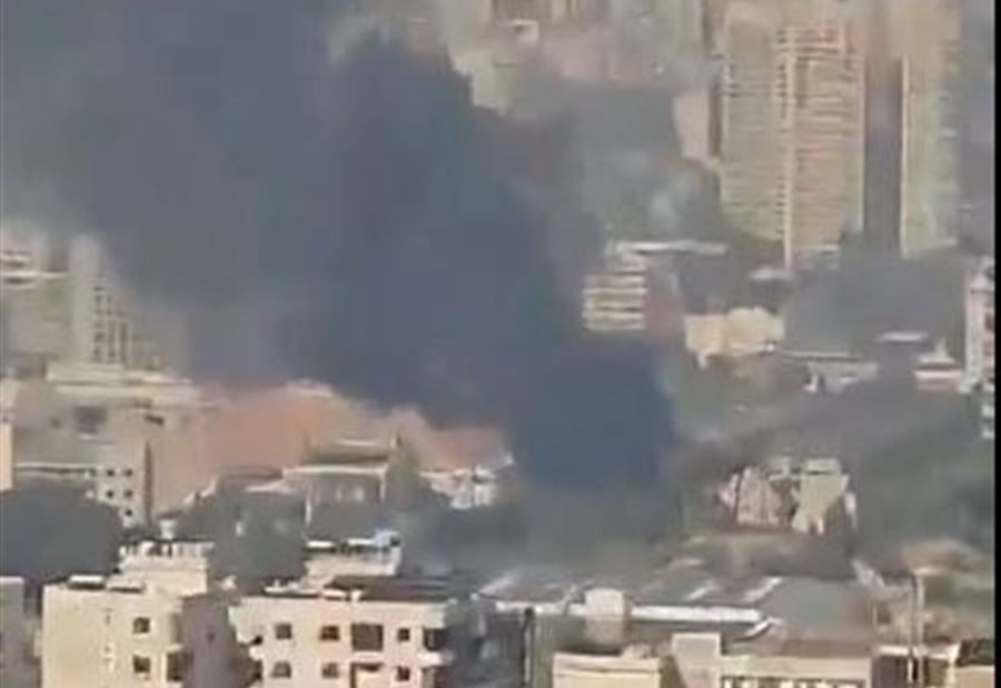 بالفيديو: حريقٌ في محطة "توتال"