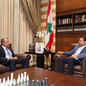 الحريري عرض مع باسيل موضوع تشكيل الحكومة 