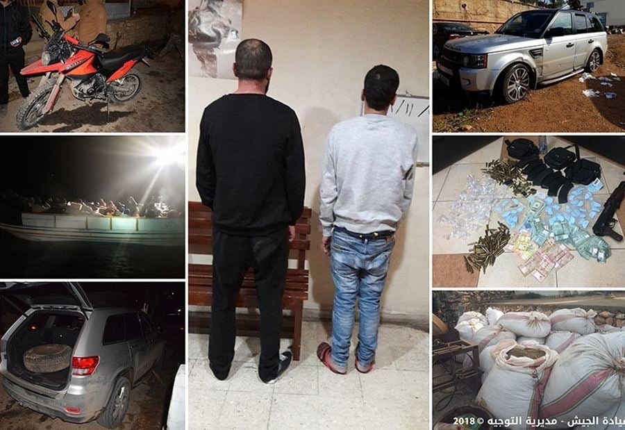 الجيش: توقيف 2440 شخصاً خلال شهر تشرين الثاني