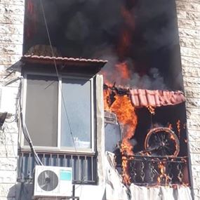 انقاذ 6 مواطنين من حريق اندلع في مبنى بالضاحية 