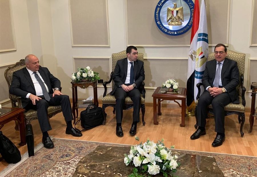 أبي خليل بحث إمكانية إستجرار الغاز المصري الى لبنان 
