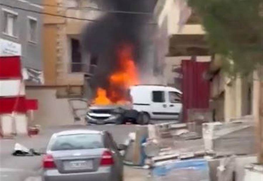 بالفيديو: غارة إسرائيلية تستهدف سيارة في كفرا