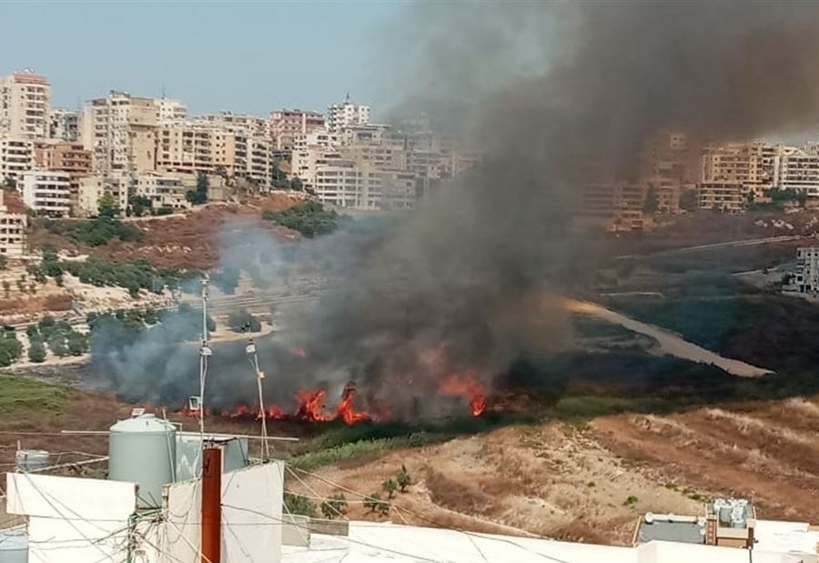 حريقٌ كبيرٌ في صيدا 