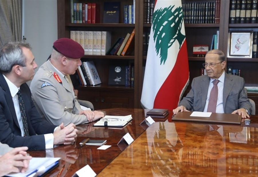 تفاصيل لقاء عون وكبير مستشاري وزارة الدفاع البريطانية