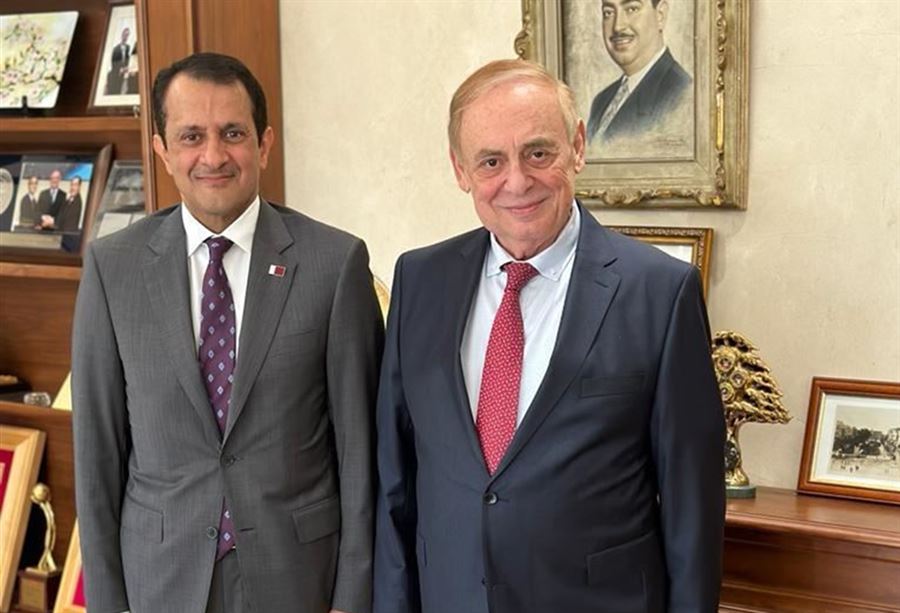 السفير القطري في زيارة الى النائب فريد البستاني