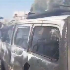 بالفيديو: قتلى وجرحى بانفجار سيارة مفخخة في ريف حلب بالفيديو: قتلى وجرحى بانفجار سيارة مفخخة في ريف حلب