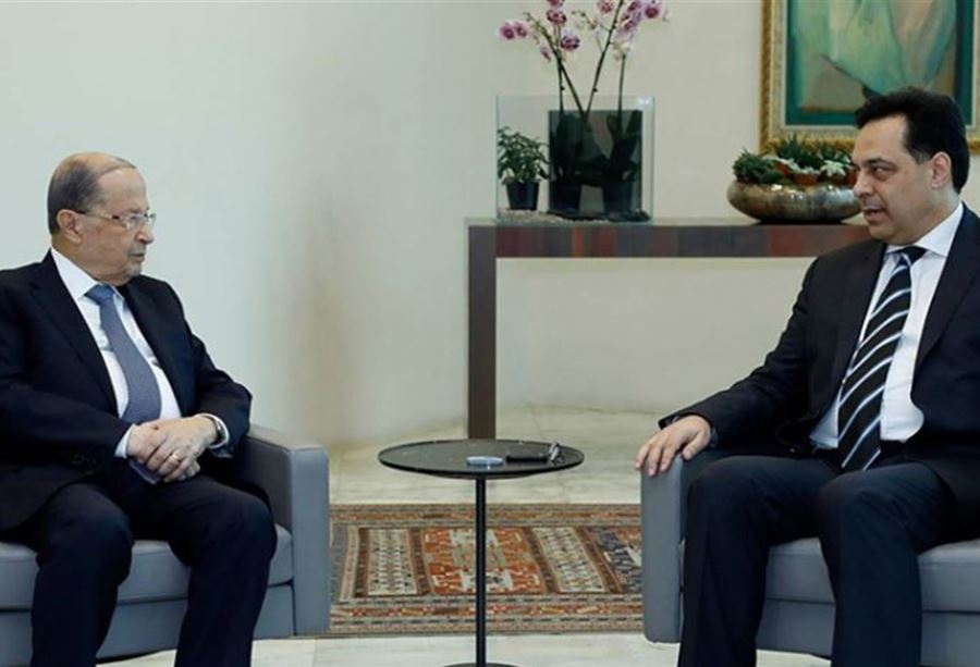 عون يميل الى عدم التمسّك بـ"دياب"... والأخير على موقفه! عون يميل الى عدم التمسّك بـ"دياب"... والأخير على موقفه!