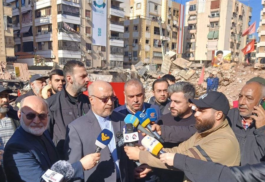 أماني من مكان استشهاد نصرالله: لبنان سيبقى شامخاً ومتيناً