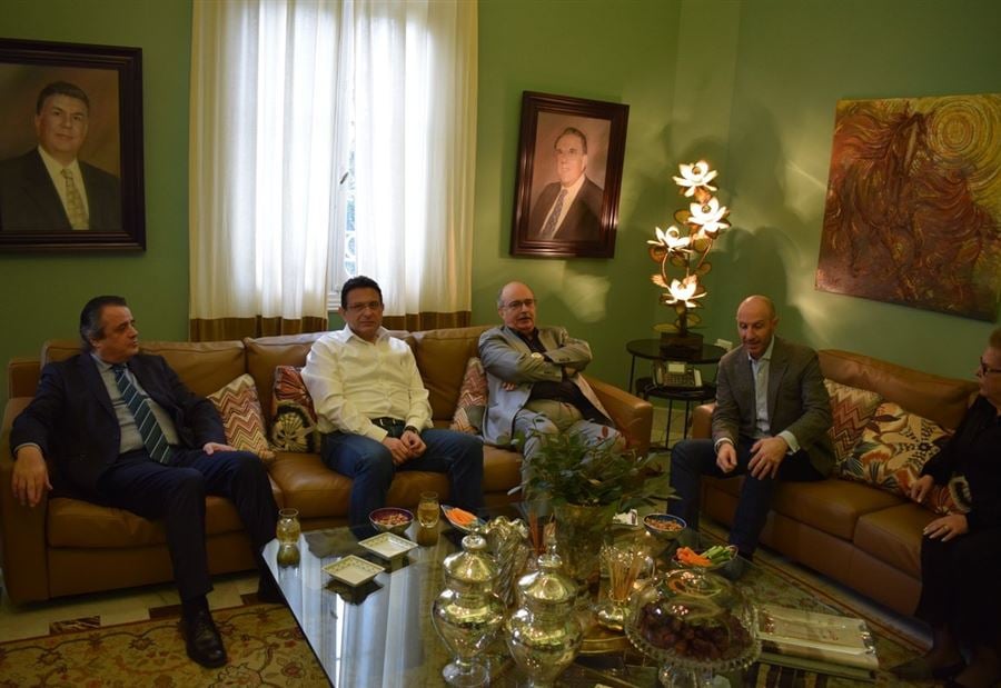 بالصور: الخازن اولم على شرف جريصاتي ووفد "الاشغال"