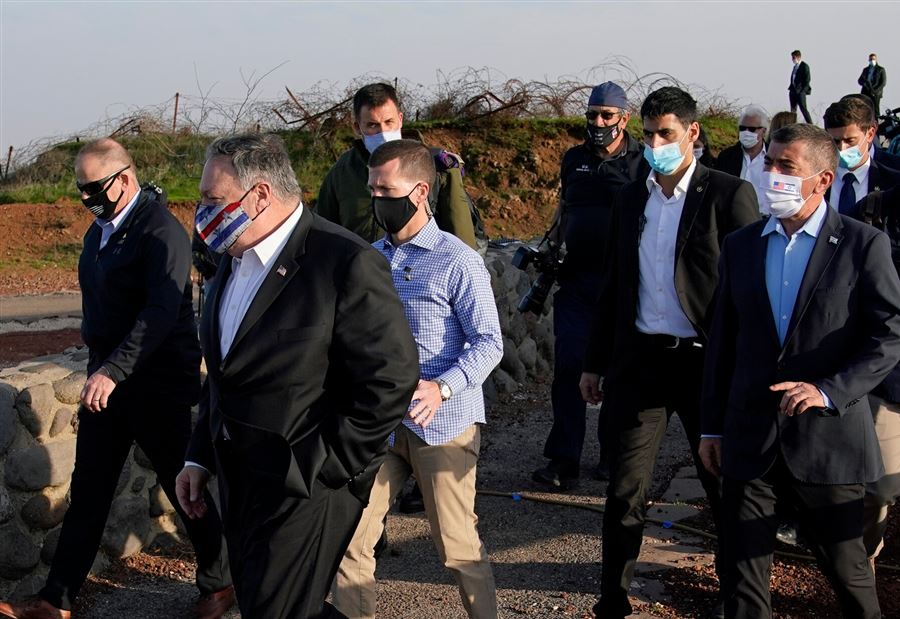 بومبيو في الجولان: هذا جزء من إسرائيل
