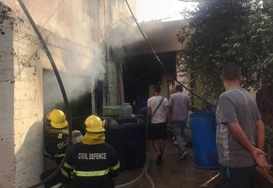 مخيم البداوي...انفجارُ قارورة غاز  مخيم البداوي...انفجارُ قارورة غاز