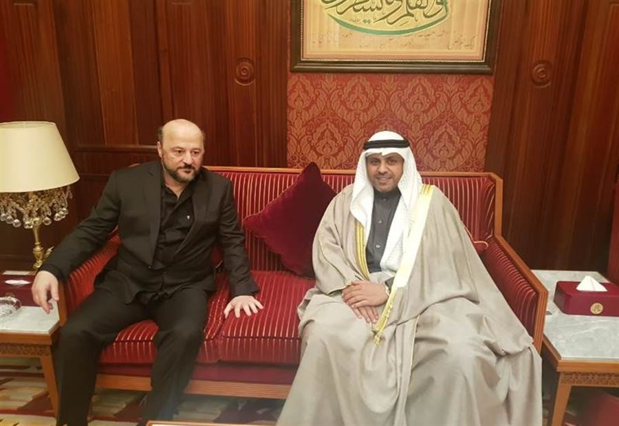 الرياشي يلتقي نظيره الكويتي الرياشي يلتقي نظيره الكويتي