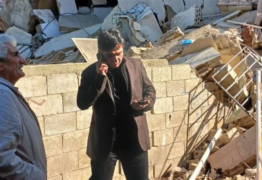 بعد سقوط مبنى الشويفات... حمية يتفقد الموقع! بعد سقوط مبنى الشويفات... حمية يتفقد الموقع!