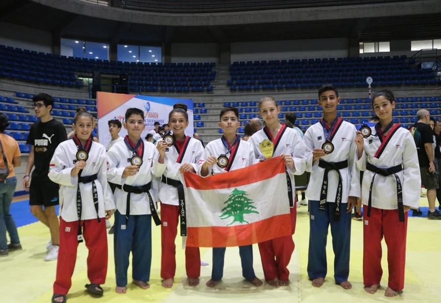 لبنان يحصد ست ميداليات في بطولة آسيا بالتايكواندو
