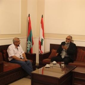 أسامة سعد يستقبل وفدا من حركة فلسطين الحرة