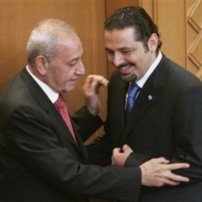 لقاء يجمع الحريري ببري في عين التينة