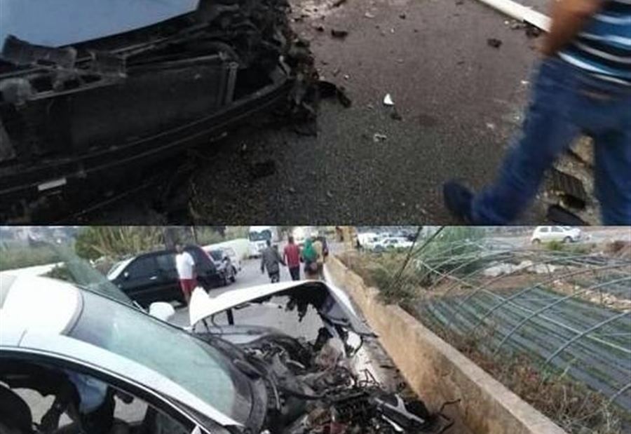5 جرحى بحادث سير مروع على طريق كوسبا- البترون  5 جرحى بحادث سير مروع على طريق كوسبا- البترون