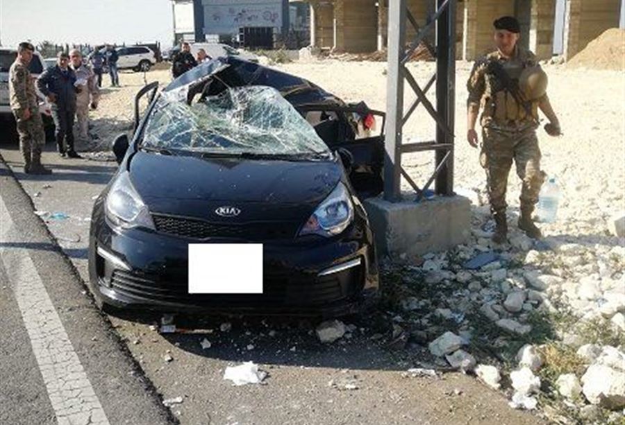 بالصور: قتيل و3 جرحى بحادث سير مرّوع على اوتوستراد حالات 