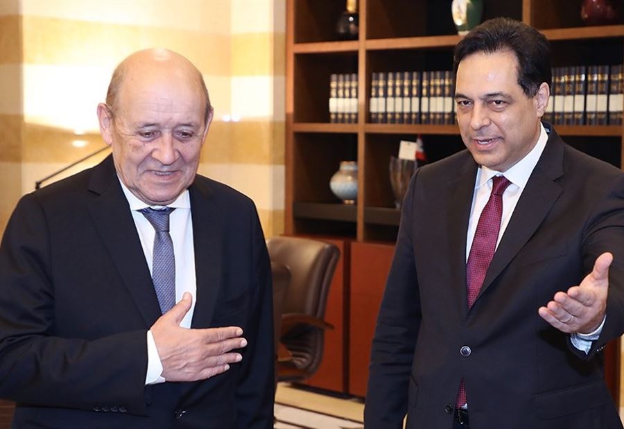دياب ينتقد زيارة لودريان ... "مافيات تتحكم بالدولة"