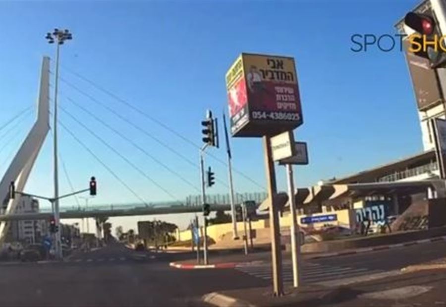 "فوق جسر محطة القطار"... فيديو يوثق لحظة انفجار مسيرة في نهاريا