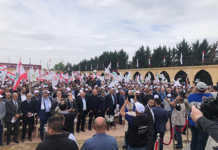 وسط حشود من انصار حسن مراد... مهرجان لِحزب "البعث" في الخيارة! وسط حشود من انصار حسن مراد... مهرجان لِحزب "البعث" في الخيارة!
