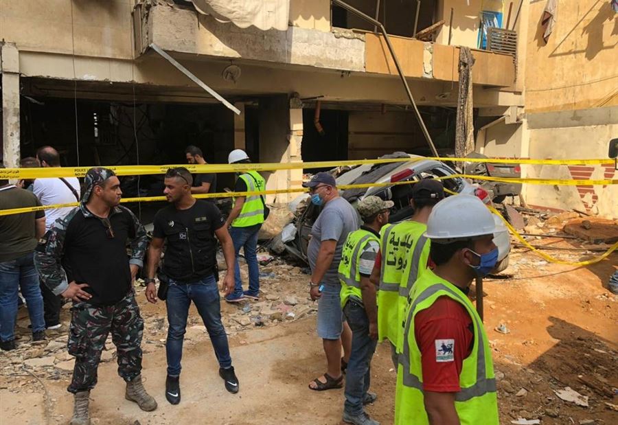 انفجارُ طريق الجديدة... شركة "JCC" تساهمُ برفعِ الأنقاض