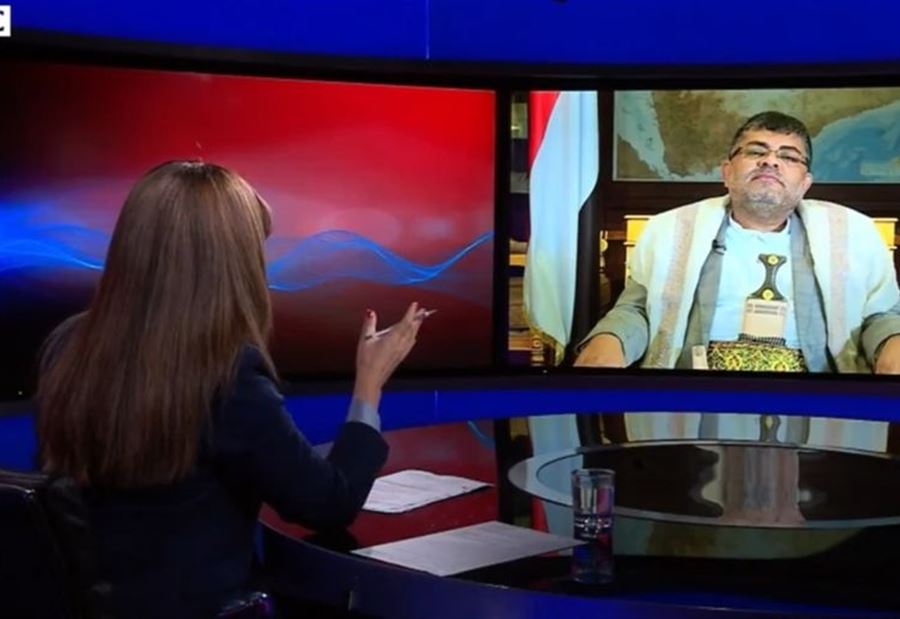 "أنت تجعجعين"... الحوثي يوبّخ مذيعة "BBC" على الهواء المباشر (فيديو)